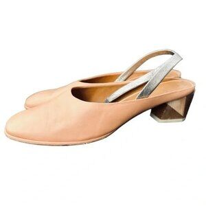COCLICO Evil Tea Leather Sling Back Heel Mango & Nickel EU 40 US 9